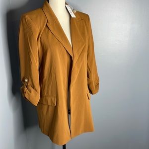 Tahari Golden Brown Suit Jacket Size Medium Lined NWT